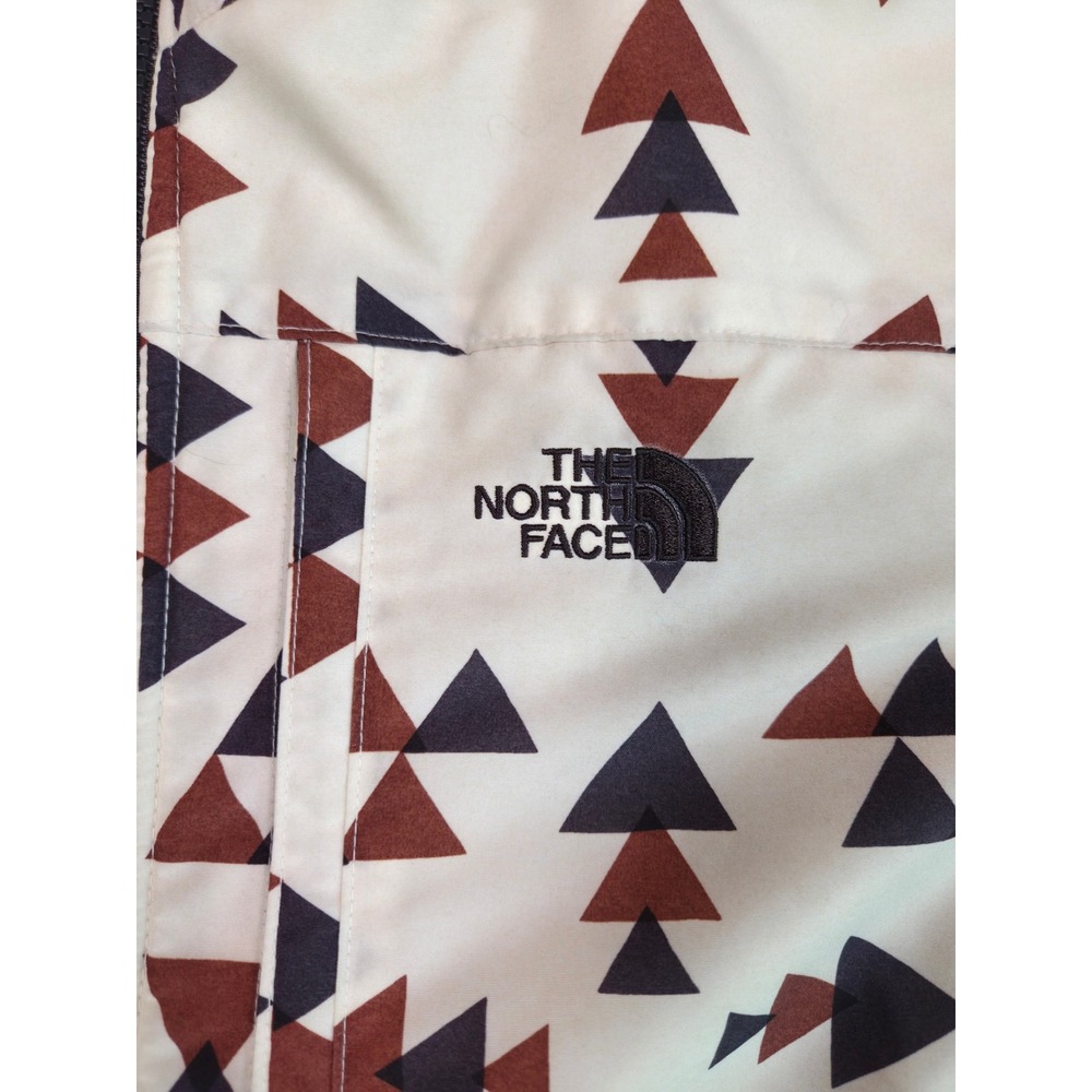 The North Face Denali 2 Fleece Jacket Womens Large Cream Geometric Southwest - Picture 7 of 15
